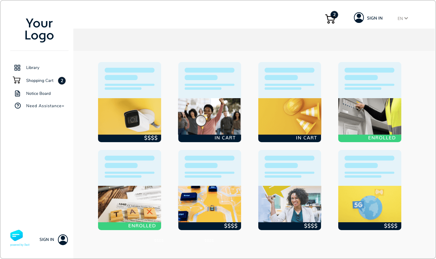 iTacit Dashboard showing Digital Documentation for Civil Servants and Government Employees