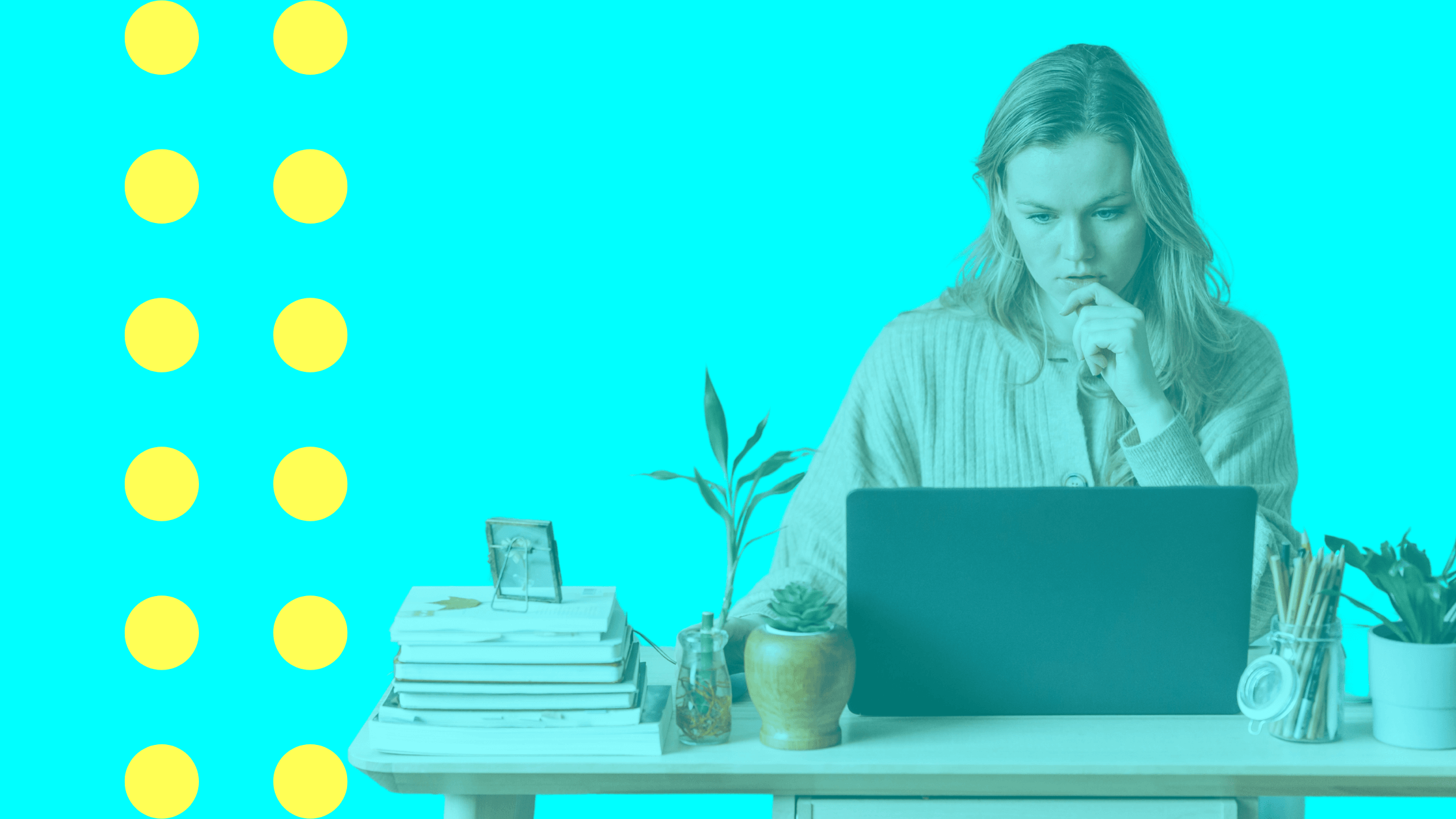 Employee with laptop