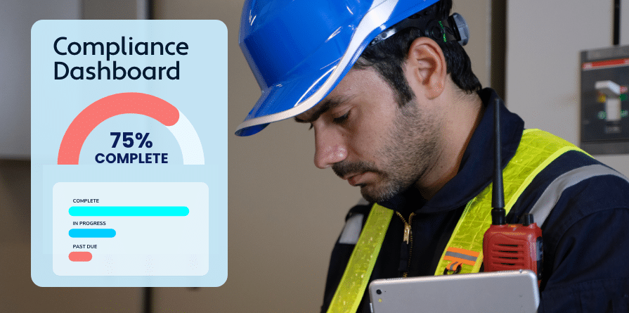 safety manager reviewing compliance