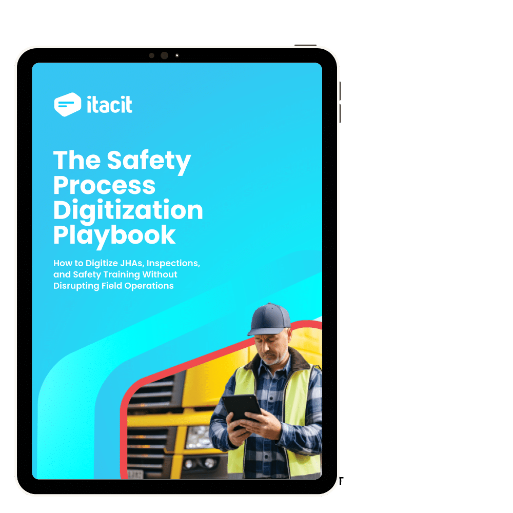 compliance training framework eBook cover on an iPad mockup